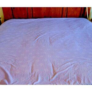 Disney Frozen Flat Sheet Twin Size Bedding Purple Snowflakes